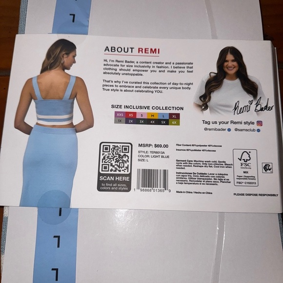 Edited by Remi Bader Blue Knit Tank Top - Picture 9 of 16